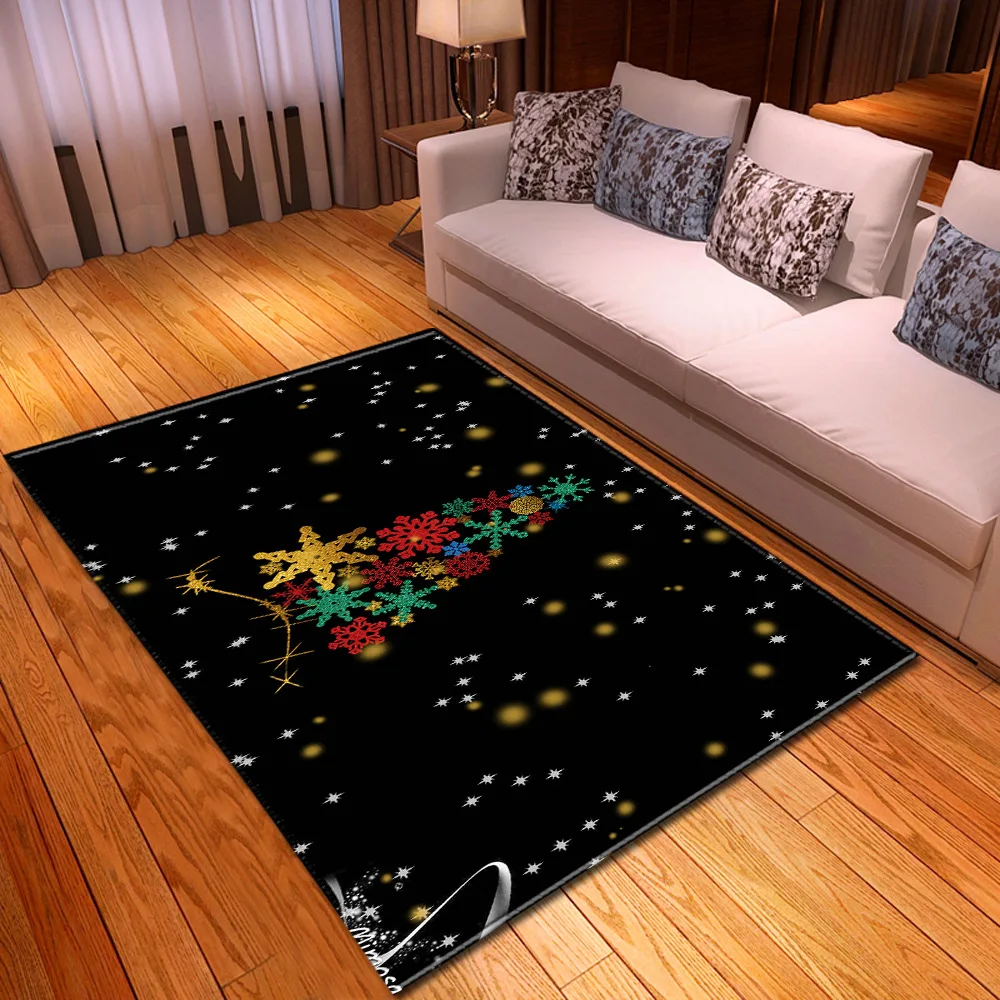 Colour 3D Printed Christmas Big Carpet Child play Mat Kids Room Large Carpets for Living Room Bedroom Area Rugs Home Hallway Mat