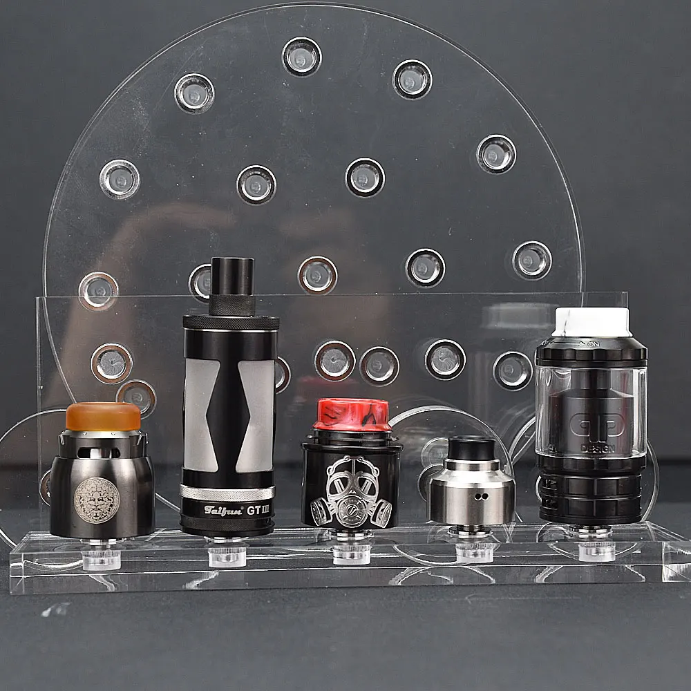 510 RDA Tank Base Acrylic Atomizer Stand Holder for nisshoku rda Vaporizer Atomizer Vape Users DIY RTA RDA  RDTA Tank Stander