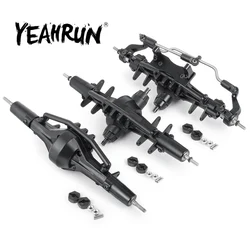 YEAHRUN asse completo in lega metallica anteriore/centrale/posteriore 6 x6 per Axial SCX10 90021 90027 90028 1/10 RC Crawler Car parti aggiornate