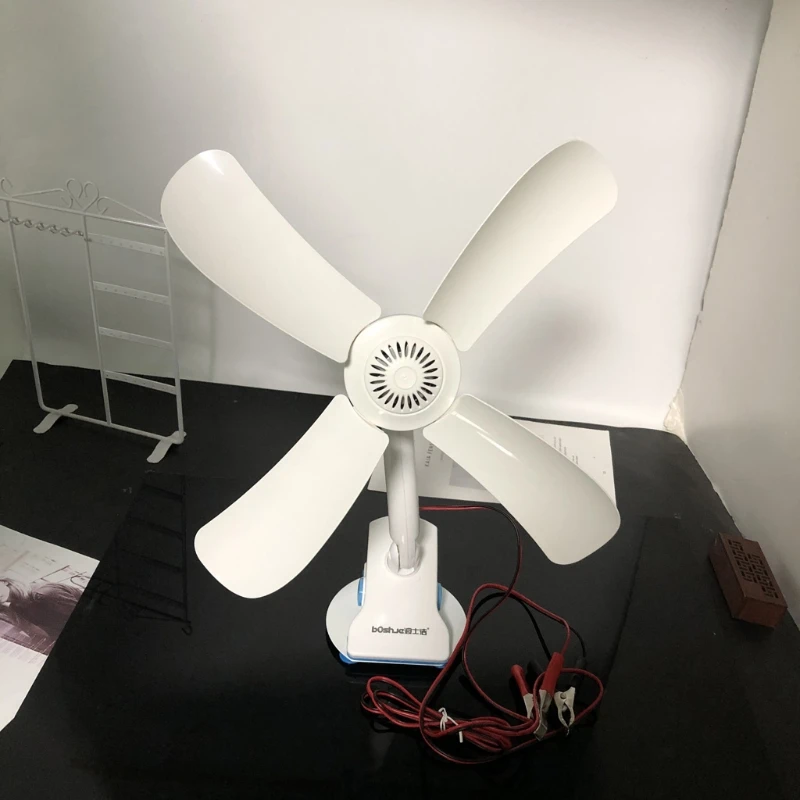 16,5 inch 12V 8W Stille Decke Fan Ein Geschwindigkeit Ruhig Clip Auf Fan Schreibtisch Fan für Camping Zelt outdoor Auto Van SUV Schlafzimmer