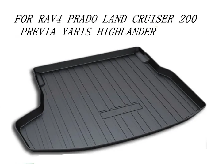 5D Rear Trunk Tray Liner Cargo Pad Mats 100% Fit For RAV4 PRADO LAND CRUISER 200 PREVIA YARIS HIGHLANDER