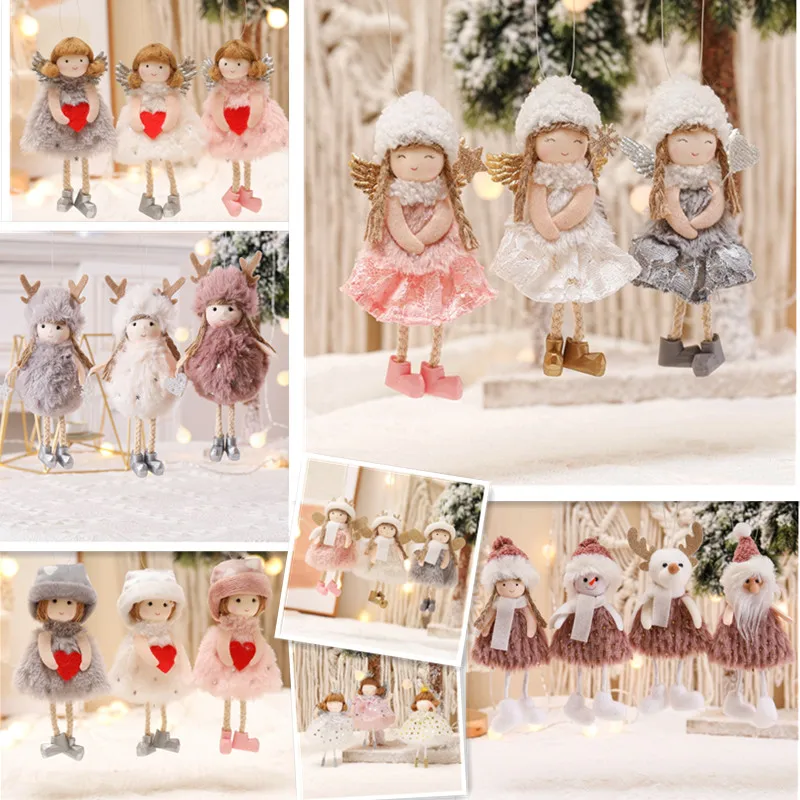 2022Christmas Angel Doll Toy Christmas Decorations For Home Christmas Tree Decorations Xmas Kids New Year Gifts Table Decoration