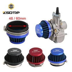 ZSDTRP Universal Carburetor Air Filter Cleaner 48mm 55mm 60mm Motorcycle Scooter For KEIHI KOSO MIKUNI OKO Carburetor