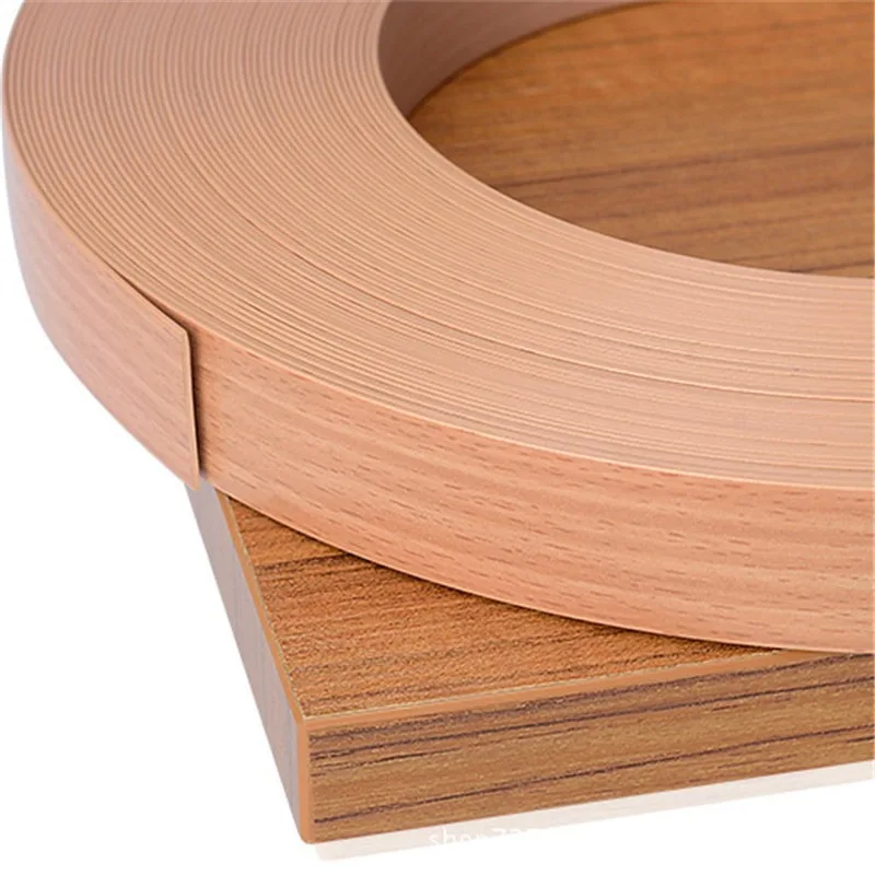 2cmX10M Furniture edge banding strip Melt PVC adhesive sealing tape Cabinet Table walnut wood Surface repair Decor veneer sheets