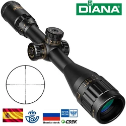 DIANA 4-16x44 Tactical Riflescope Optic Sight Green Red Illuminated Hunting Scopes Rifle Scope Sniper Airsoft Air Gun S