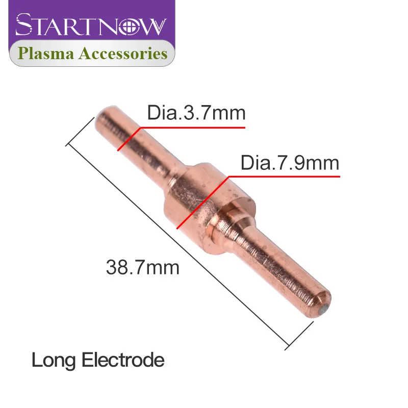 Startnow 60PCS PT-31 40A Plasma Nozzle Long Electrodes Torch Kits For PT 31 LG40 Plasma Consumables Cutter Accessories