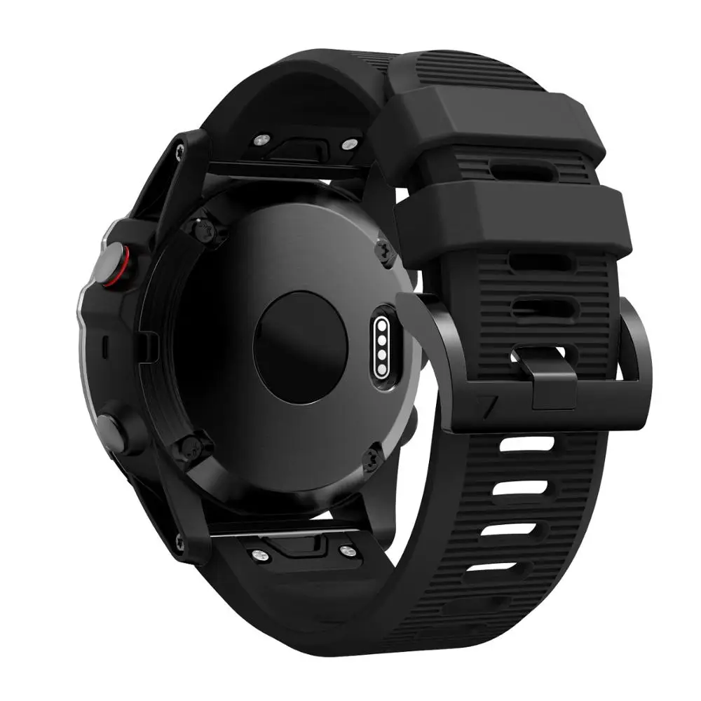 Ремешок силиконовый для Garmin Fenix 5/5s/5x Plus/6/6s/6x Pro, быстросъемный спортивный браслет, браслет для наручных часов, 20/22/26 мм