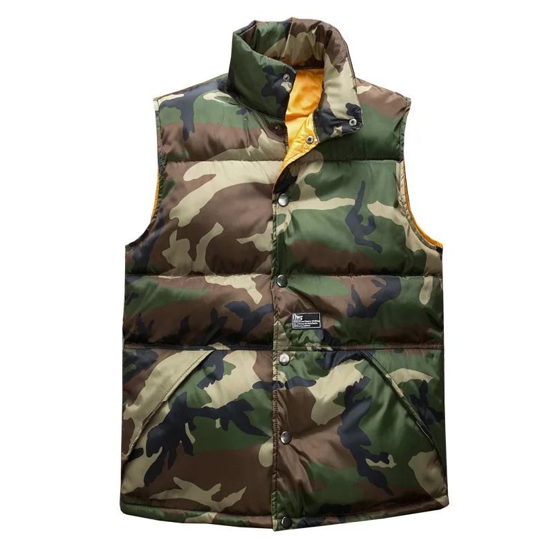 Men New Vest Stylish 2023 Autumn Winter Warm Sleeveless Jacket Army Waistcoat Men\'s Vest Fashion Casual Camouflage Coats Mens