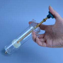 Plastic steel syringe 10ml~100ml copper head syringe for Animal Veterinary syringe feeder enema