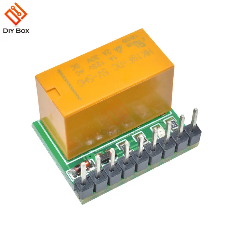 Ultra-small Double Pole Double Throw Polarity Relay Module Mini DC 5V 12V 1 Channel DPDT Relay Module Reversal Switch Board