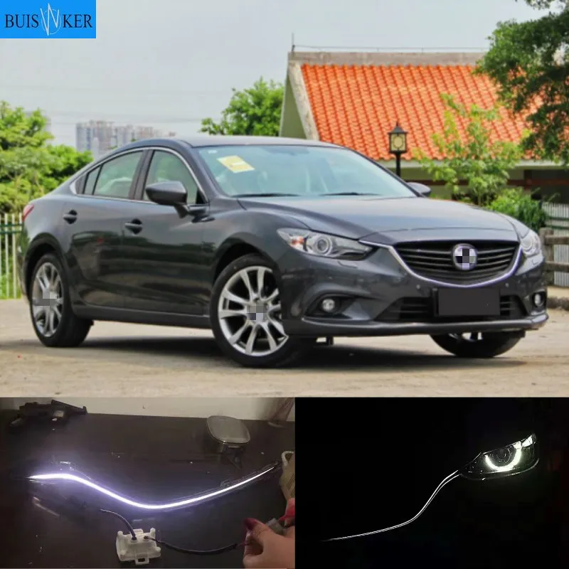 For Mazda 6 Atenza 2016 2017 2018 Grille DRL Outline LED Width Light DRL Signal Light Fog Lamp Daytime Running light