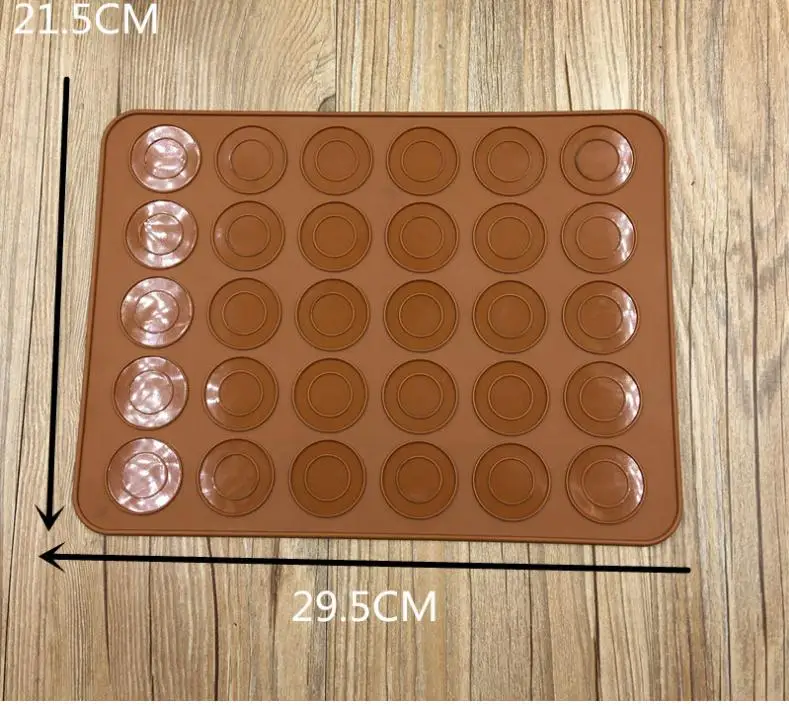 30 Hole Silicone Baking Pad Oven Macaron Silicone Non-stick Mat Baking Pan Pastry Cake Pad Baking Tools SN3494