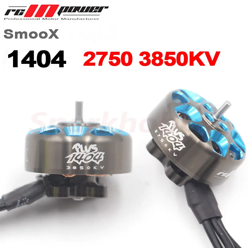 Rcinpower-ブラシレスモーター,smoox gts v2 1404 plus 2750kv 3850kv 3-6s 1.5mmシャフト,ドローン用3-4インチfpvrcクワッドコプター