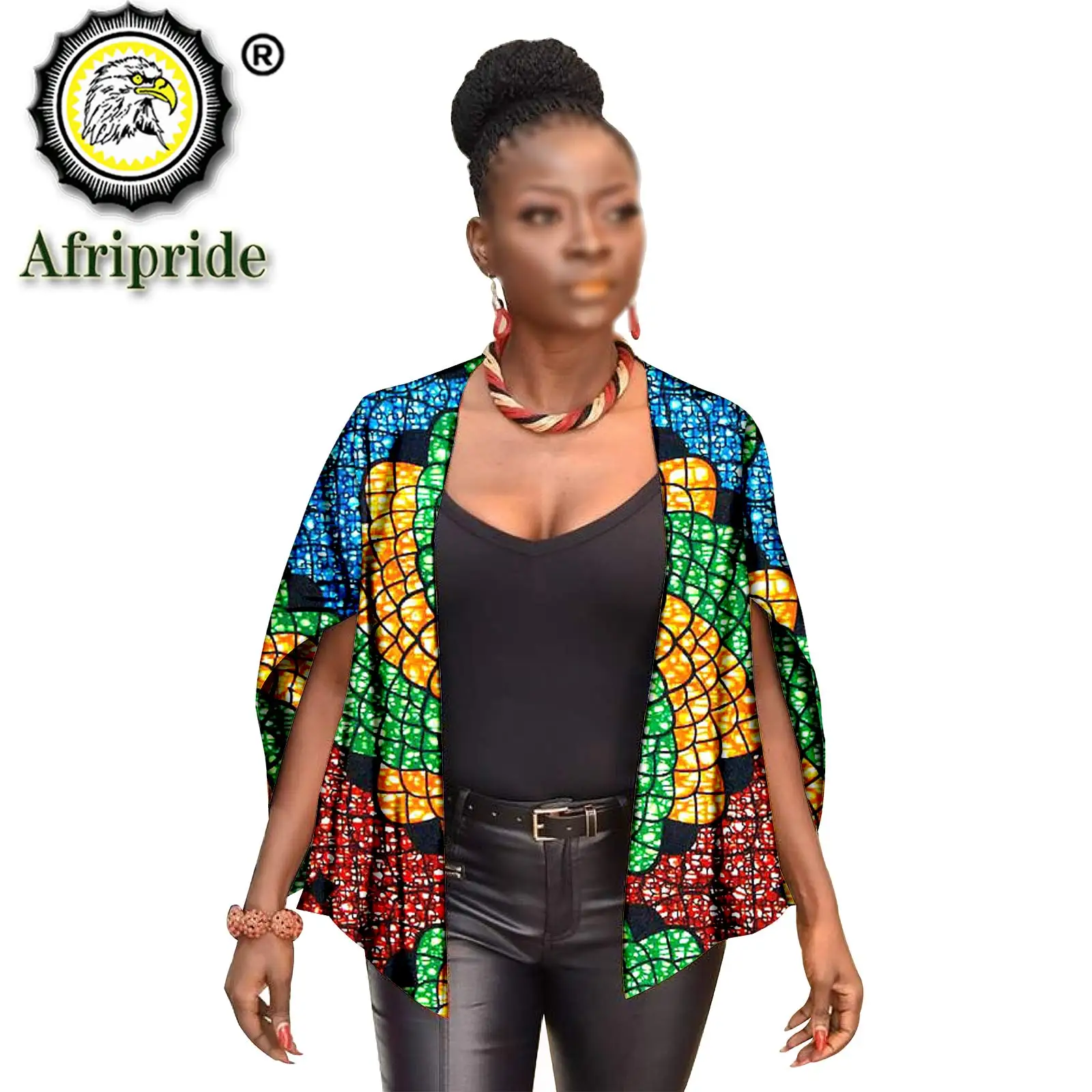 

2024 African clothing for women coats and jackets ankara Tank top fabric print dashiki cotton coat plus size AFRIPRIDE S1924013