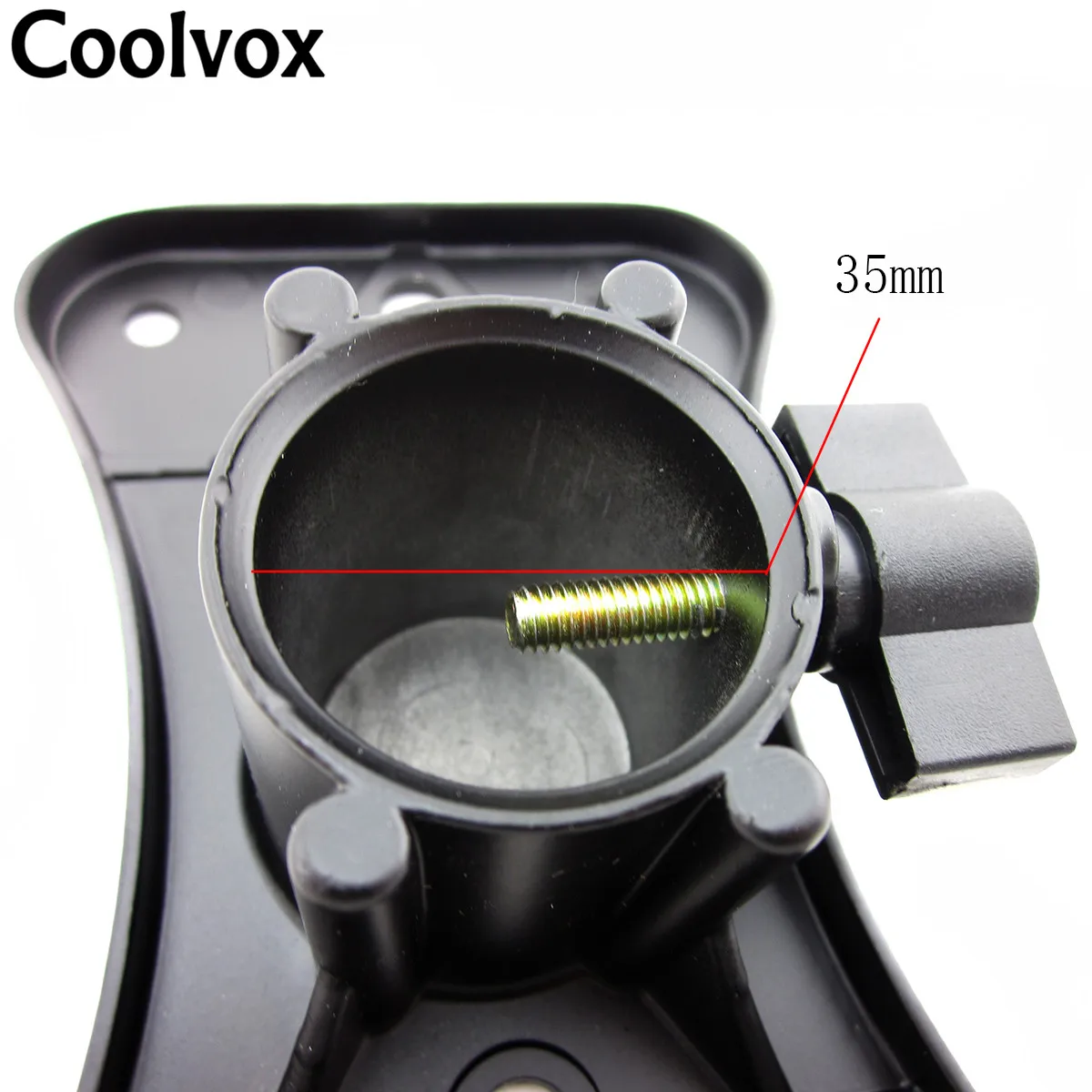 Coolvox Metal Universal Speaker Stand Tray Floor Iron Bottom Seat Stage Sound Stand Mounting Hole Base For Below 15 inch Speaker