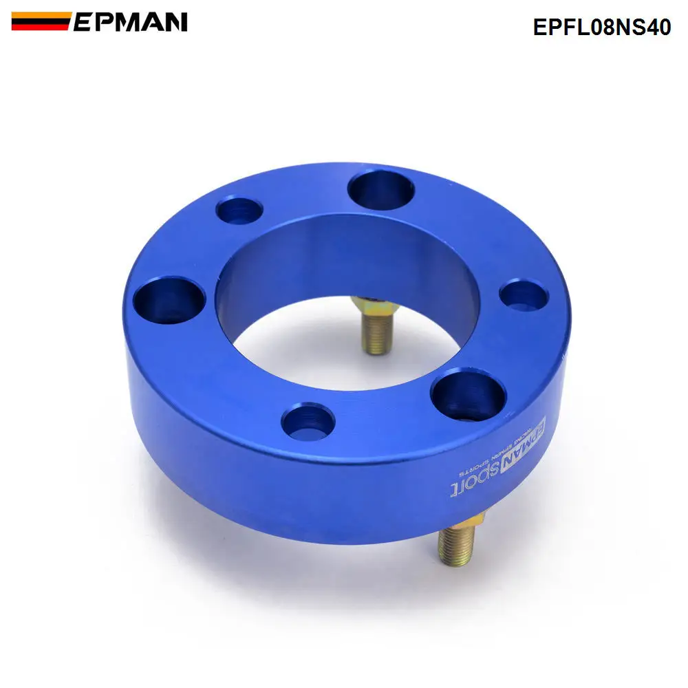 EPMAN Aluminum Front Strut Spacer Suspension Lift Spacers Kit a Pair For Nissan Np300 NAVARA D40 D23 EPFL08NS40