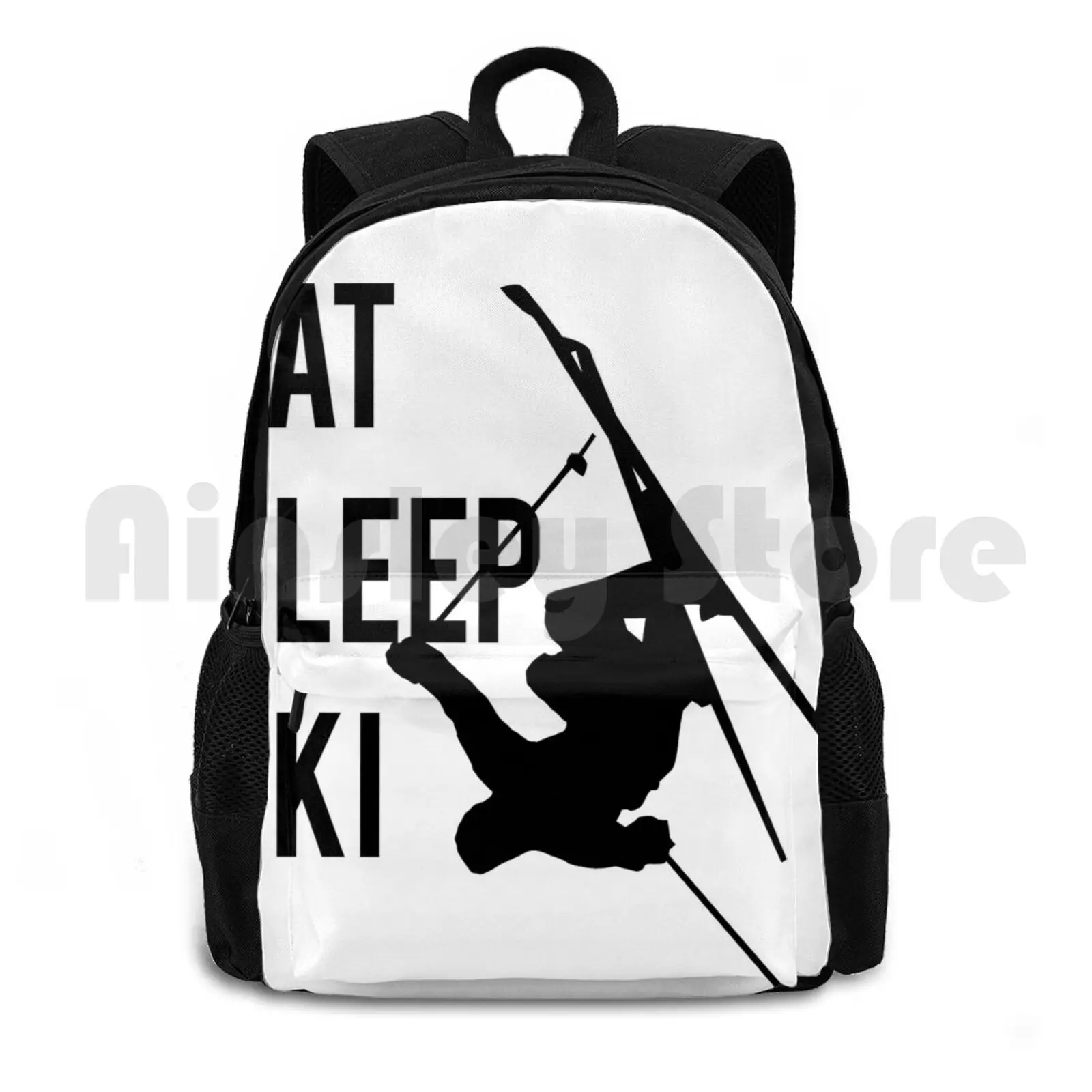 

Eat Sleep Ski Outdoor Hiking Backpack Riding Climbing Sports Bag Downhill Skiing Eat Extreme Sports Mountain Skiing Ski Skier