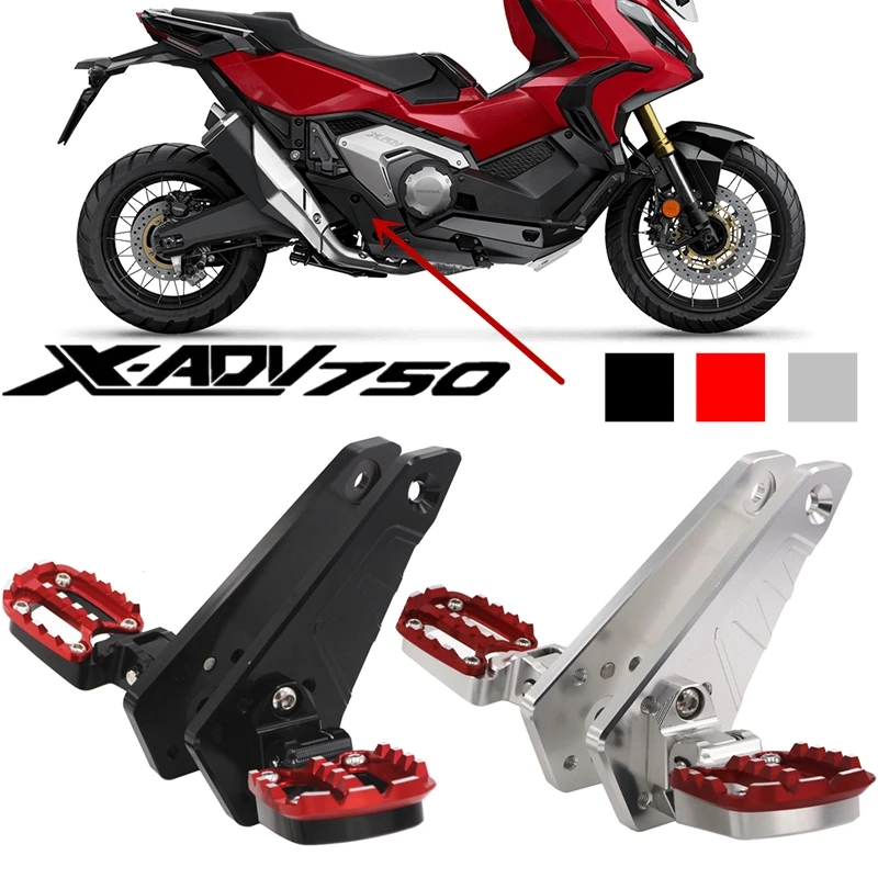 Motorcycle Scooters Folding Rear Foot Pegs Footrest Passenger For HONDA X-ADV750 XADV750 XADV 750 2021 2022 Accessories