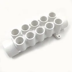 Massage tub water distibutor,1.5 inch Spa air manifold(10 holes),PVC material, sturdy and durable,massage bathtub accessories