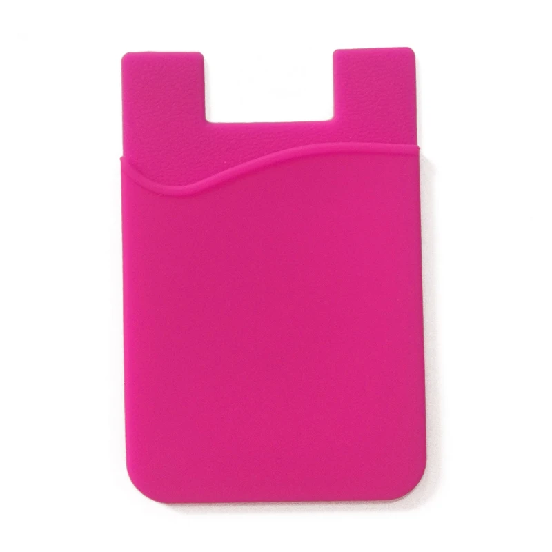 3M-Double bolso Elastic estiramento Silicone Titular do cartão, Telefone celular ID Cartão de Crédito, Universal Wallet Case, Adesivo