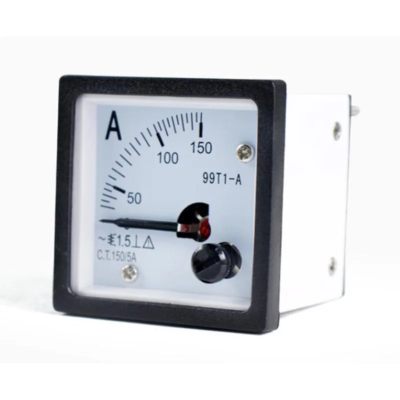 1Pcs 99T1 AC ammeter 99T1A 1A 2A 3A 4A 5A 10A 20A 30A 40A 50A 75A 100A and miniature zero sequence current transforme