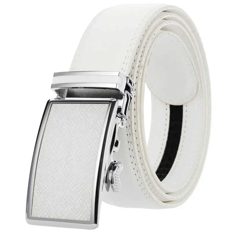

New Genuine Leather Men's Belt Fashion Luxury Brand Alloy Automatic Buckle Belt Business Casual High Quality Male Waistband