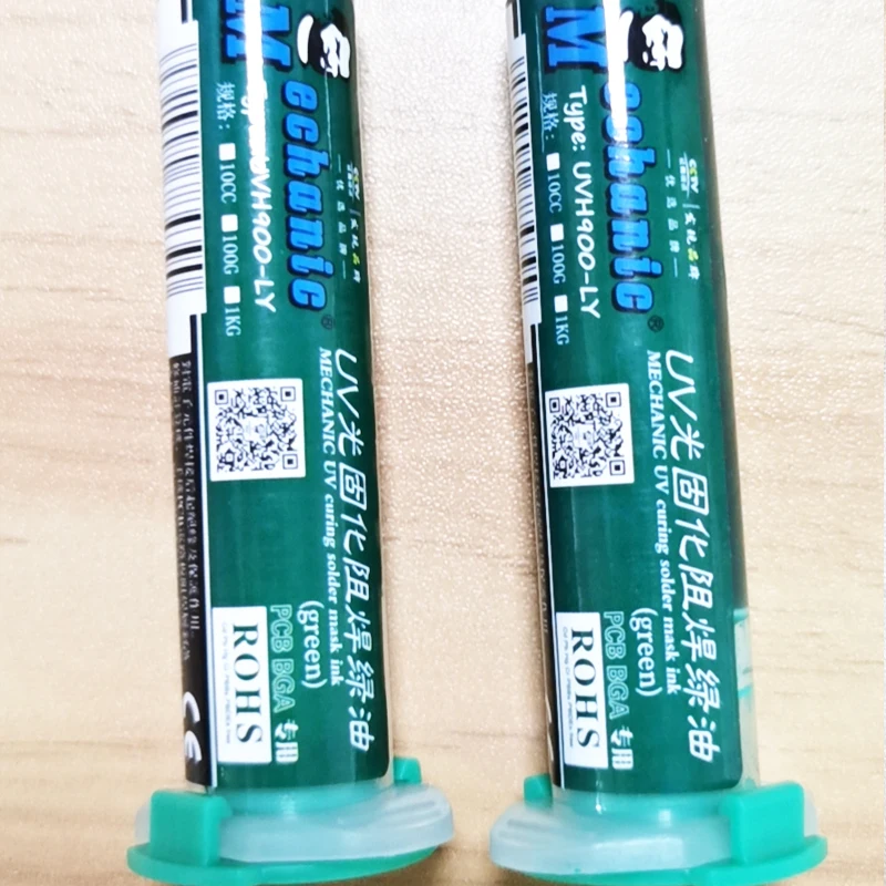 MECHANIC 녹색 UV 솔더 마스크, BGA PCB 페인트, 부식 방지, 아크 납땜 페이스트, 플럭스 PCB, UV 감광성 잉크, 10ml, 1 개