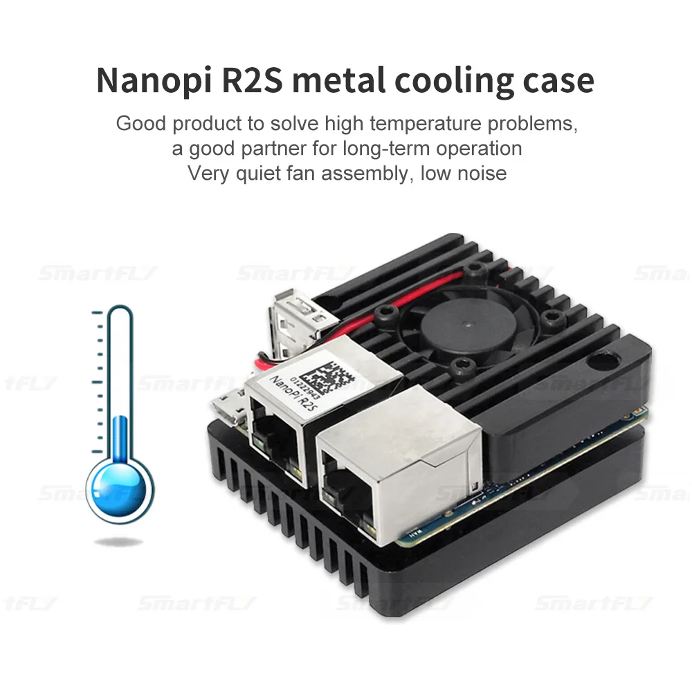 FriendlyElec Nanopi R2S Mini Tragbare Reise Router OpenWRT mit Dual-Gbps Ethernet Ports 1GB DDR4 Basierend in RK3328 soc für IOT