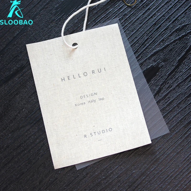 Canvas Linen Cotton Tag Custom Clothing Pvc Soft Glue Transparent Litmus Paper Canvas String Gourd Pin Mqq 50PCS