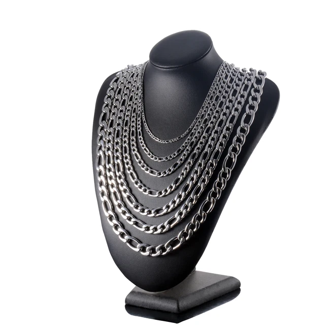 Neu eingetroffene Edelstahl-Figaro-Kette für Herren- und Damenschmuck – Detail 3