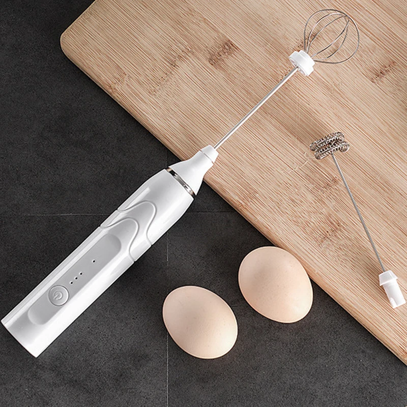 Electric Milk Frothers Portable Rechargeable Foam Maker Handheld Foamer Kitchen High Speeds Drink Mixer Coffee Frothing Wand