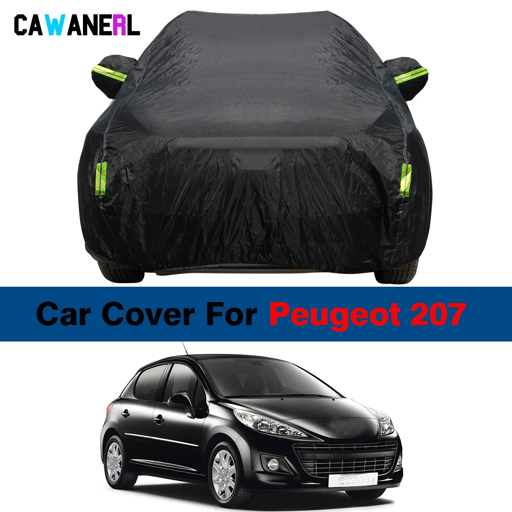 Full Car Cover SUV Outdoor Anti-UV Sun Shade Snow Rain Dust Ice Resistant Cover Waterproof For Peugeot 207 Hatchback Coupe SW