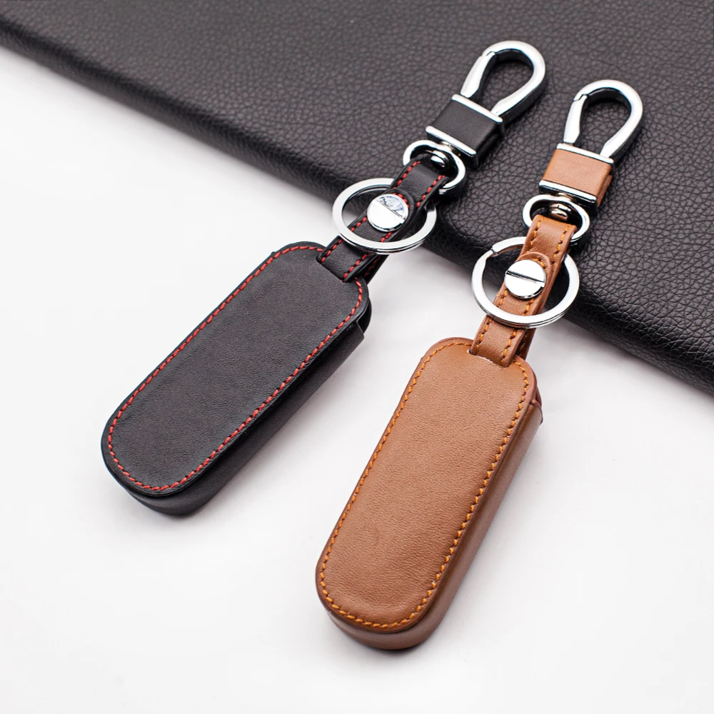 Leather Car Remote Key Case Cover For Mazda 2 3 6 Axela Atenza CX-5 CX5 CX-7 CX-9 2014 2015 2016 2017 Smart 2 Buttons