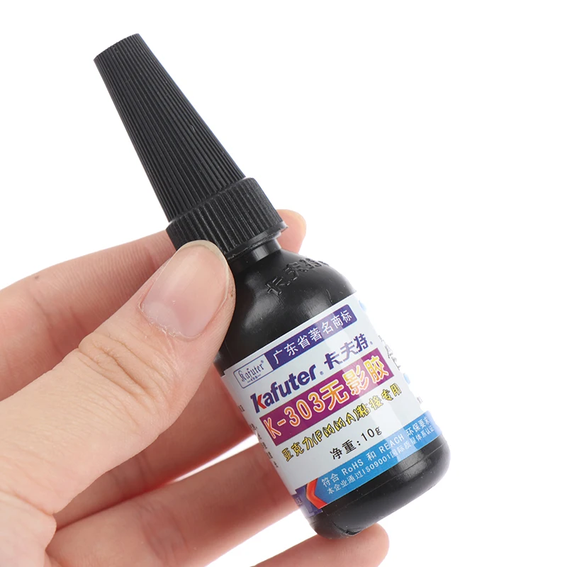 10ml UV Colle Adhésive K-303 UV Durcissant Adhésif Clip Verre Métal Liaison