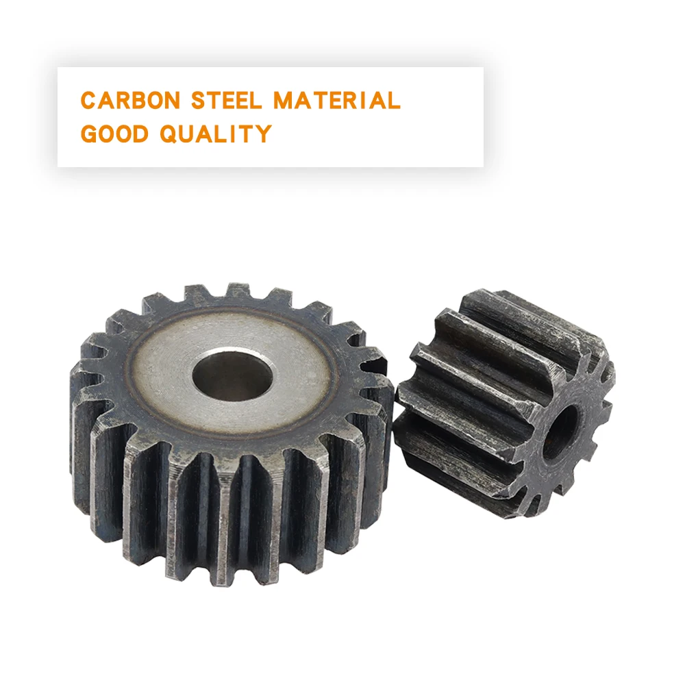 Pinion Gears 1.5M-12T/13T/14T/15T/16T/17T/18T/19T/20T/21T/22T SC45# Carbon Steel Cylindrical Gear High Frequency Quenching Teeth