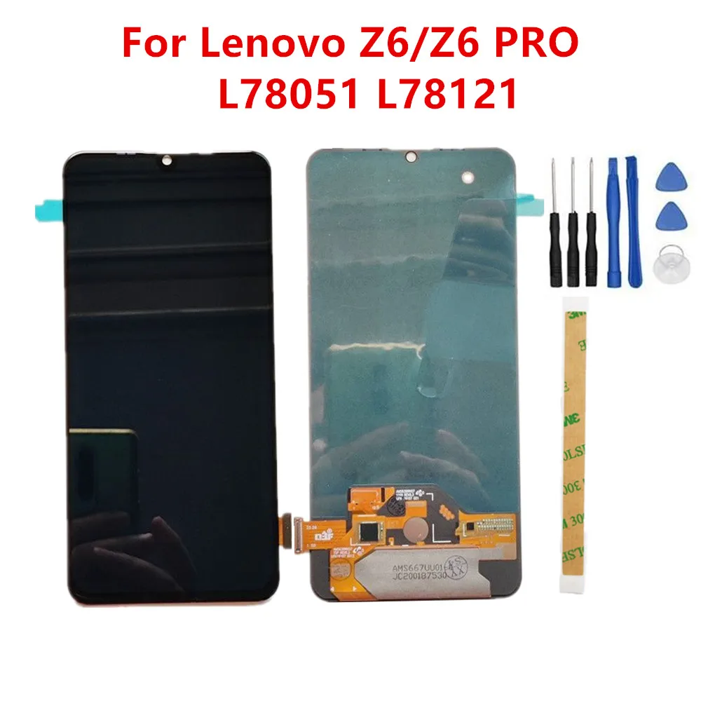 

For Lenovo Z6/Z6 PRO L78051 L78121 Cell Phone 6.39inch Repair Amoled LCD Display Assembly Digitizer Touch Screen