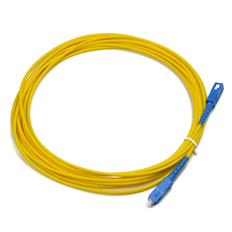 10 Pcs SC UPC to SC UPC Simplex 2.0mm 3.0mm PVC Single Mode Fiber Patch Cable jumper fiber patch cord fiber optica FTTH 9/125