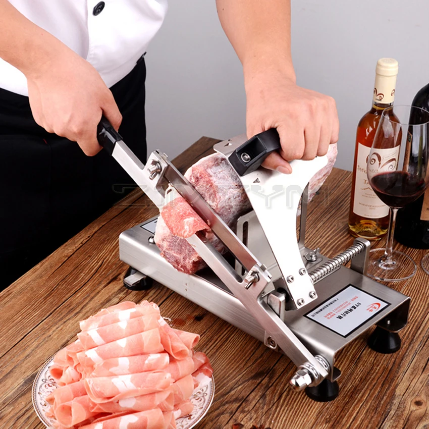 สแตนเลสเนื้อหั่นเครื่องเครื่องใช้ในครัวเรือนความหนาปรับเนื้อผักเครื่องตัดเครื่องมือห้องครัว