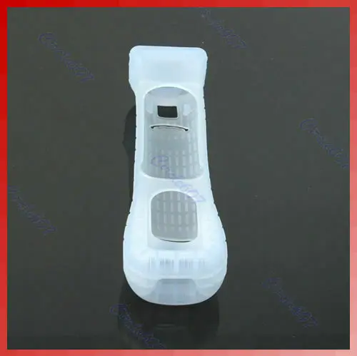 Nuovo Bianco di Protezione Anti-Caduta Custodia In Silicone Soft Cover Per Nintendo Wii Controller di Mano Borsette Con Movimento di Protezione Della Pelle più