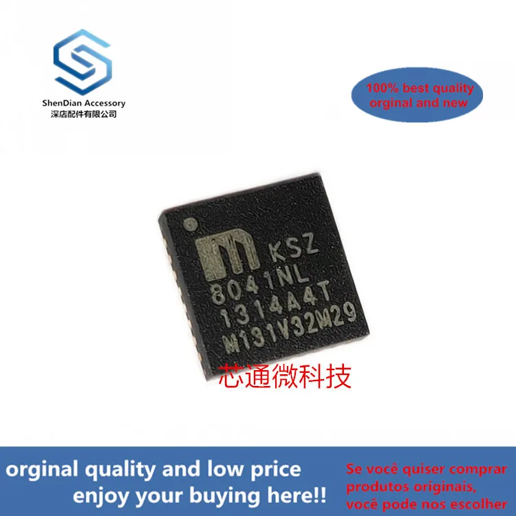 

10pcs 100% orginal new best qualtiy KSZ8041NL KSZ8041 QFN-32 10Base-T/100Base-TX Physical Layer Transceiver( can work perfect)