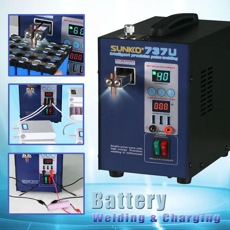 737U small home mobile power charging treasure 18650 lithium-ion battery pack battery charging spot welding machine