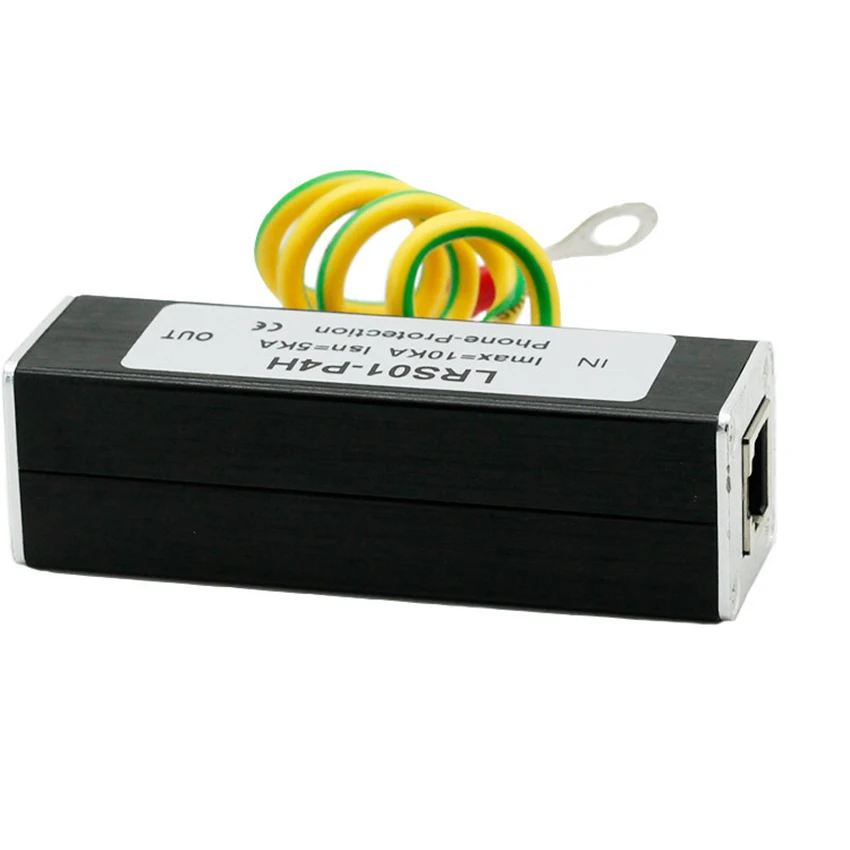 Practical Thunder Arrester Surge Protector Avoid Interference Telephone Fax Home Safety Rainny Days Easy Install Small