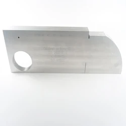 Aluminum V1 type Ultrasonic Calibration Test Block Inch Version IIW-Type  ISO2400-2012 with Straight groove 3mm hole