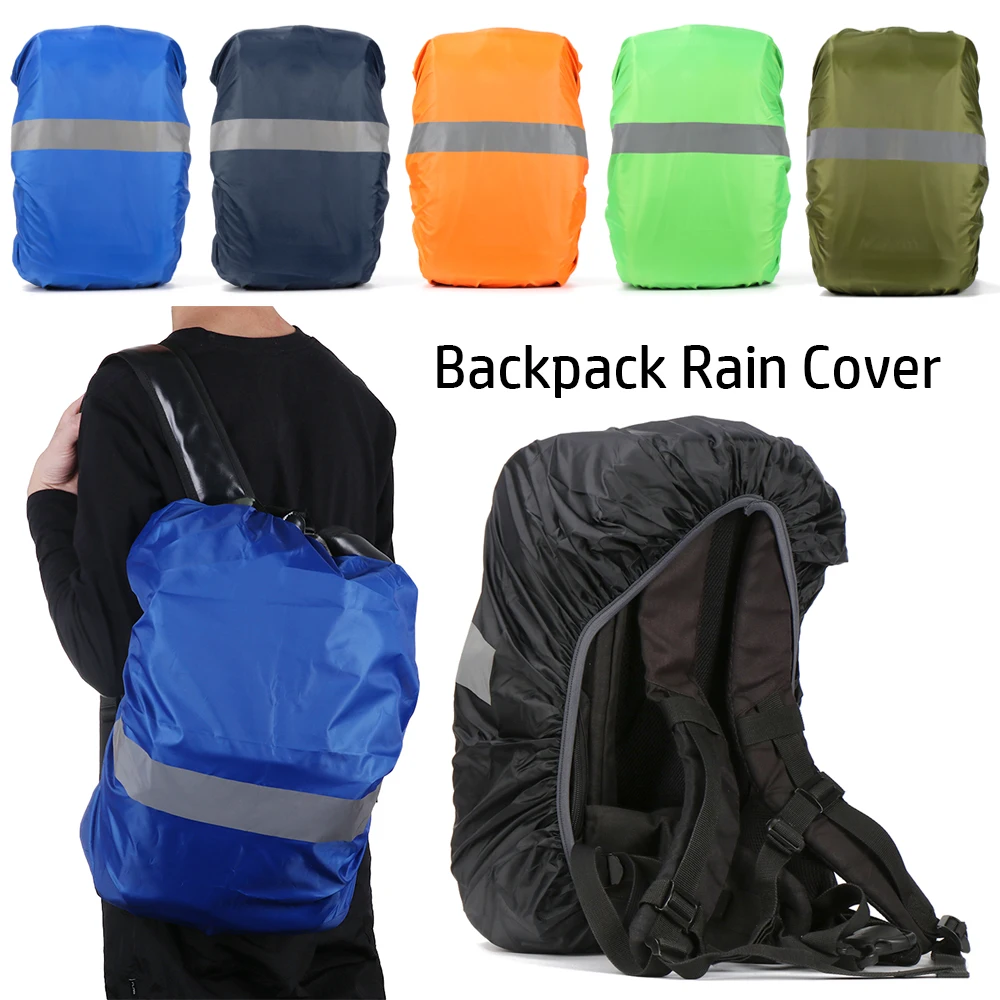 1PC 2024 Backpack Reflective Rain Cover 20/35L Waterproof Bag Outdoor Camping Hiking Climbing Rucksack Raincoat