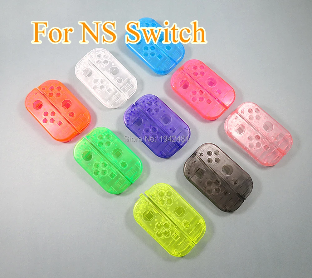 50sets Clear Plastic Housing Shell Protective handle Housing Hard Case Cover For Nintendo Switch NS Joy Con Transparent case