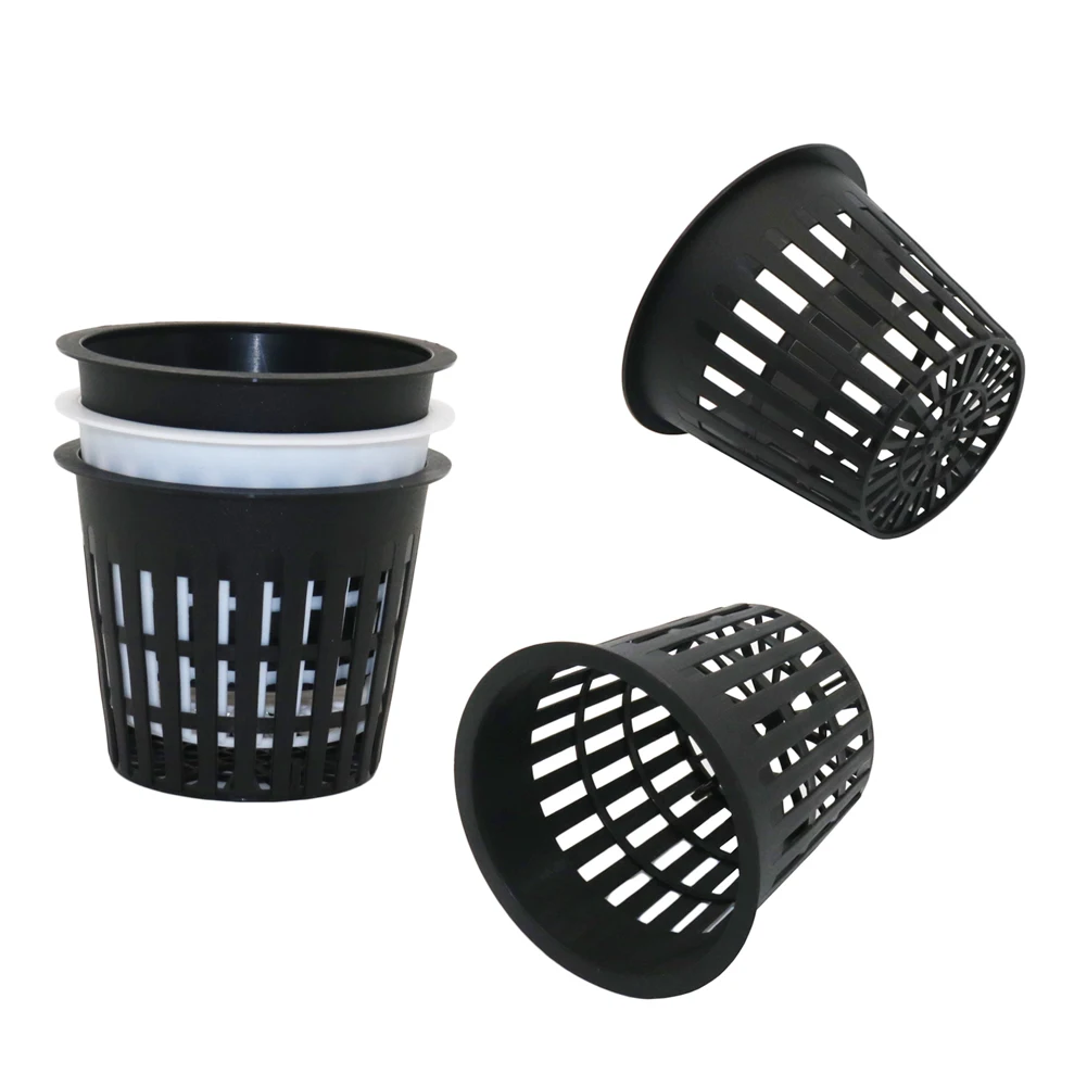 20 Pcs Hydroponic Colonization Mesh Pot Net Cup Basket Hydroponic Aeroponic Planting Grow Clone Nursery Plant Soilless