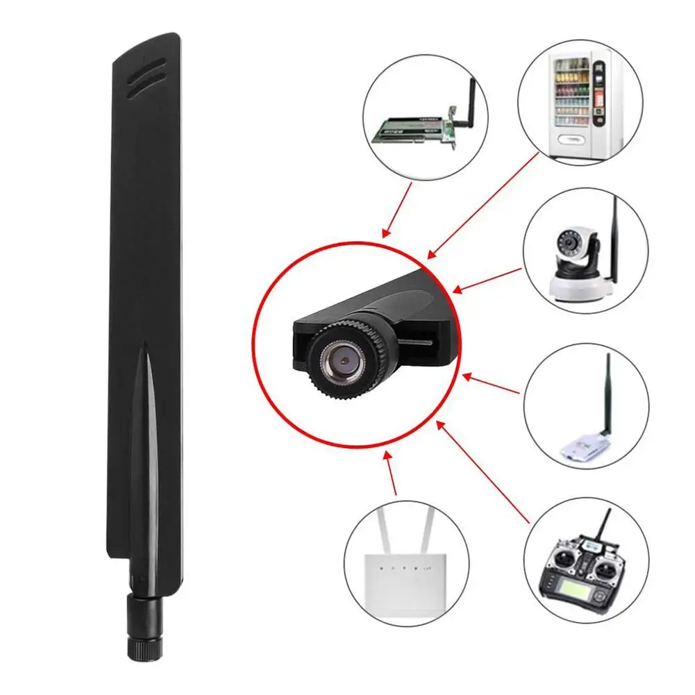 Antena inalámbrica 18dBi 4G/2,4 GHz, conector SMA macho, receptor de enrutador inalámbrico para Huawei Router B390 B593 DD800 B1000 B2000