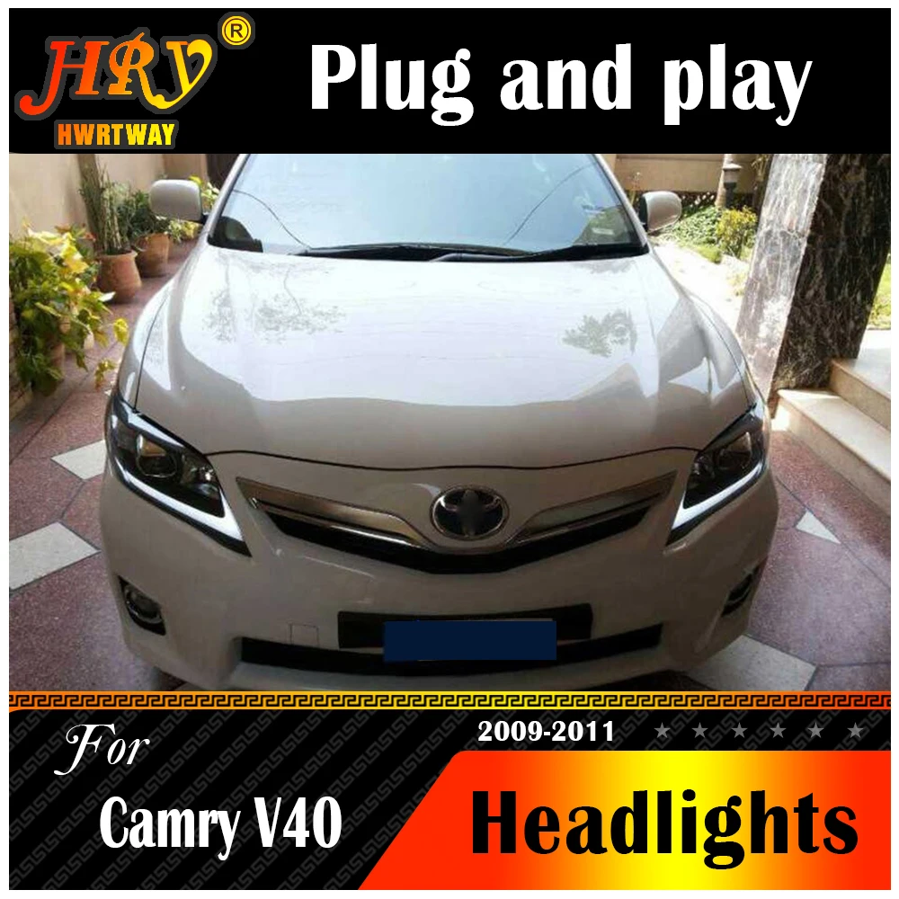 Car Styling Headight per Toyota Camry V40 USA Style 2009 2010 2011 LED Light Bi Xenon Head Lamp Front Light