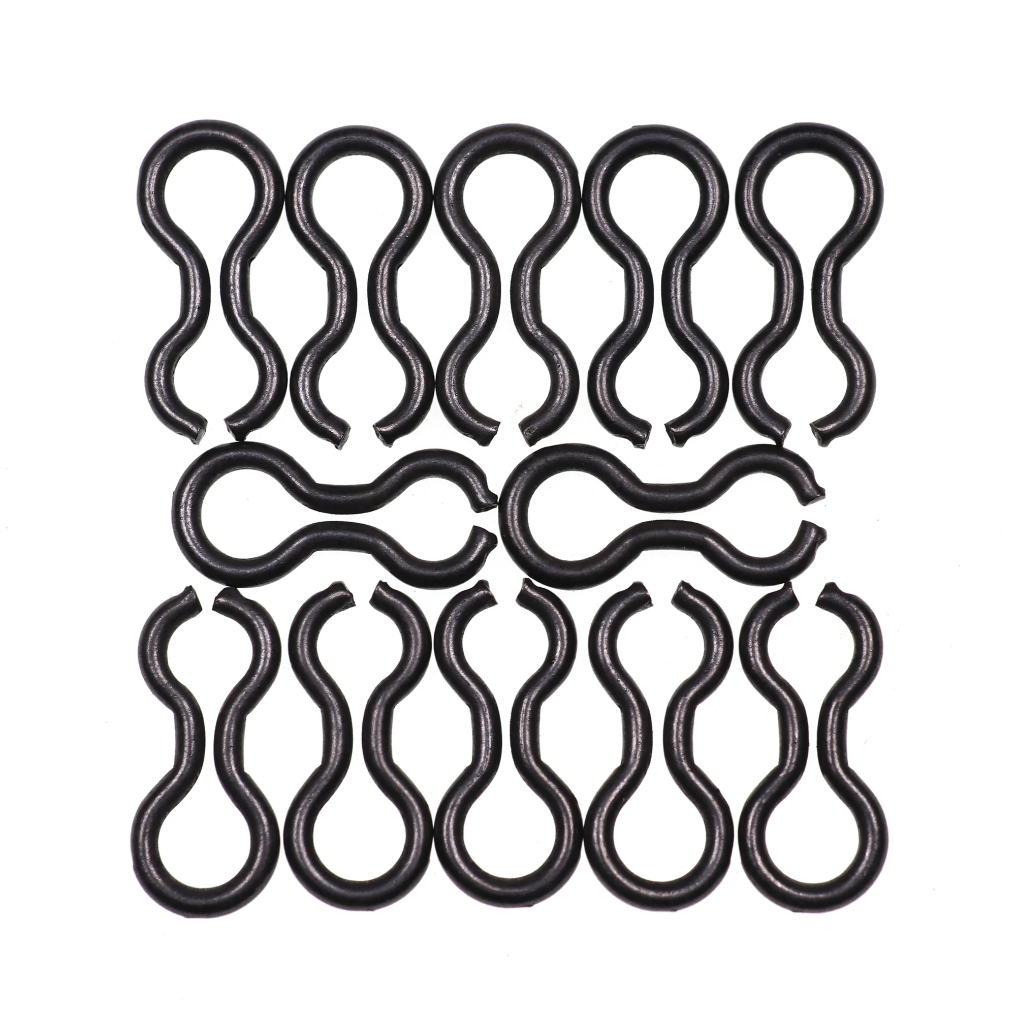 Bimoo 300/200pcs Brass Fishing Quick Snaps Connector Accessories Swivel Fast Link Mould Loop Inserts Sinker Eyes Clip Tackle