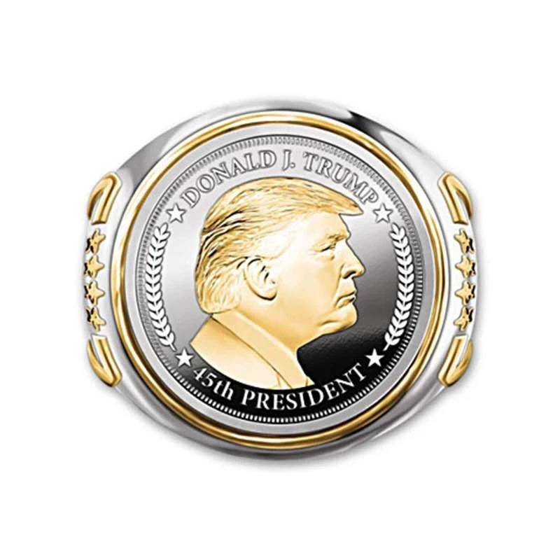 Trump Ring MAKE AMERICA GREAT AGAIN Engrave Ring American President Supporter Unisex Cool Fashion Jewelry Ring